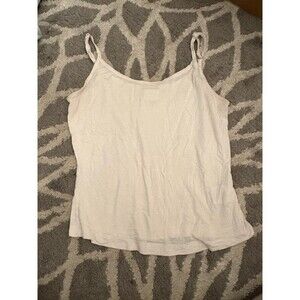 White Spaghetti Strap Worthington Tank Top